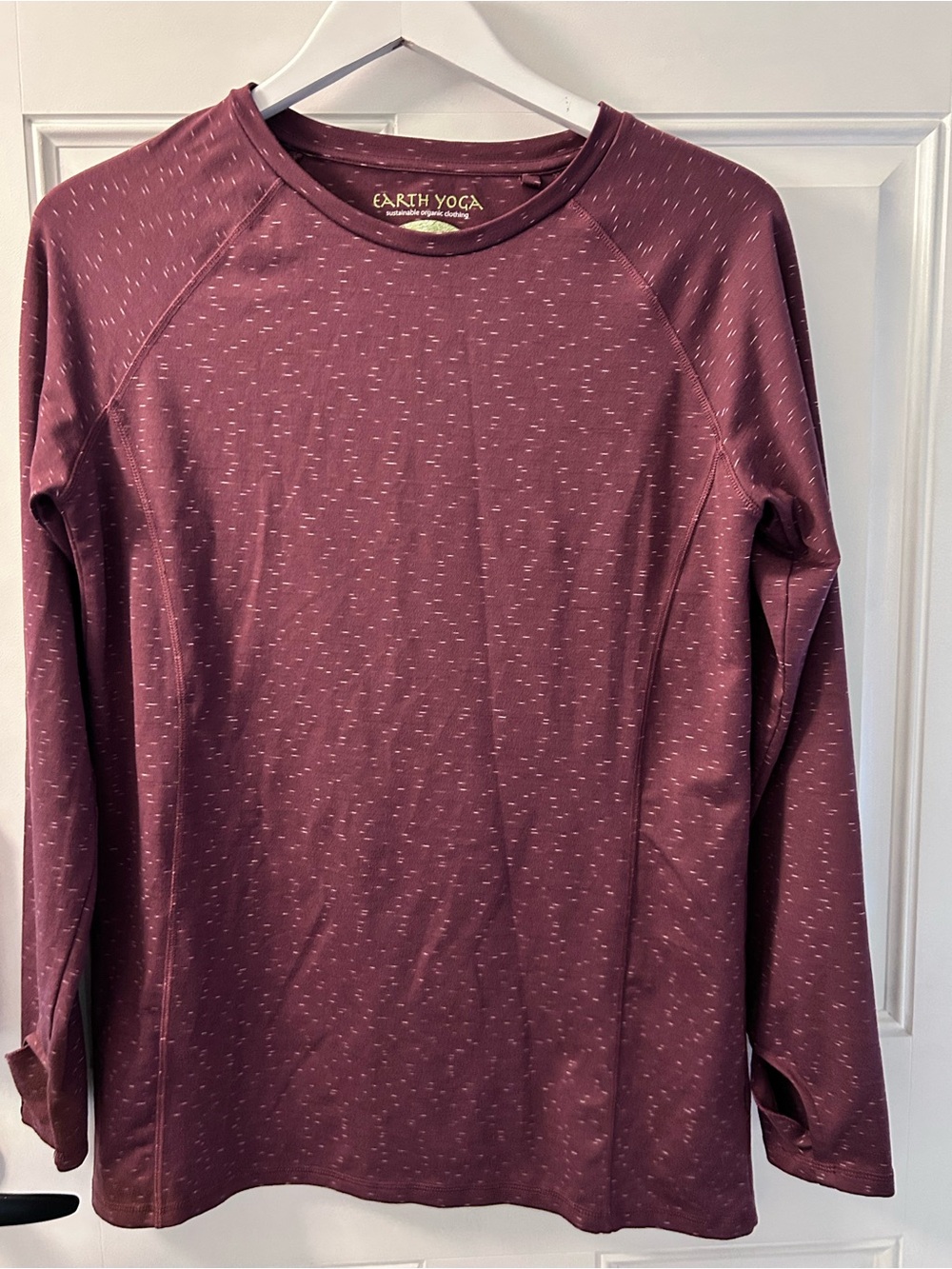 Earth Yoga Women’s Long-Sleeve Crew Shirt - Plum Heather